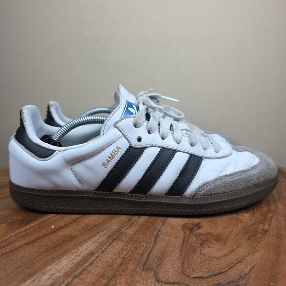 adidas Shoes - Adidas Samba Og Womens White Black Gum Size 9 Low Top Athletic Shoes Sneakers